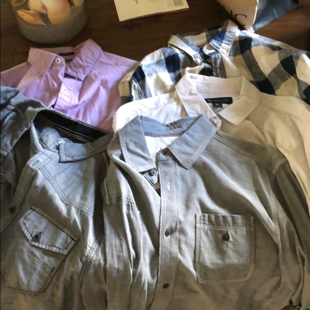 5 Men’s button up shirts